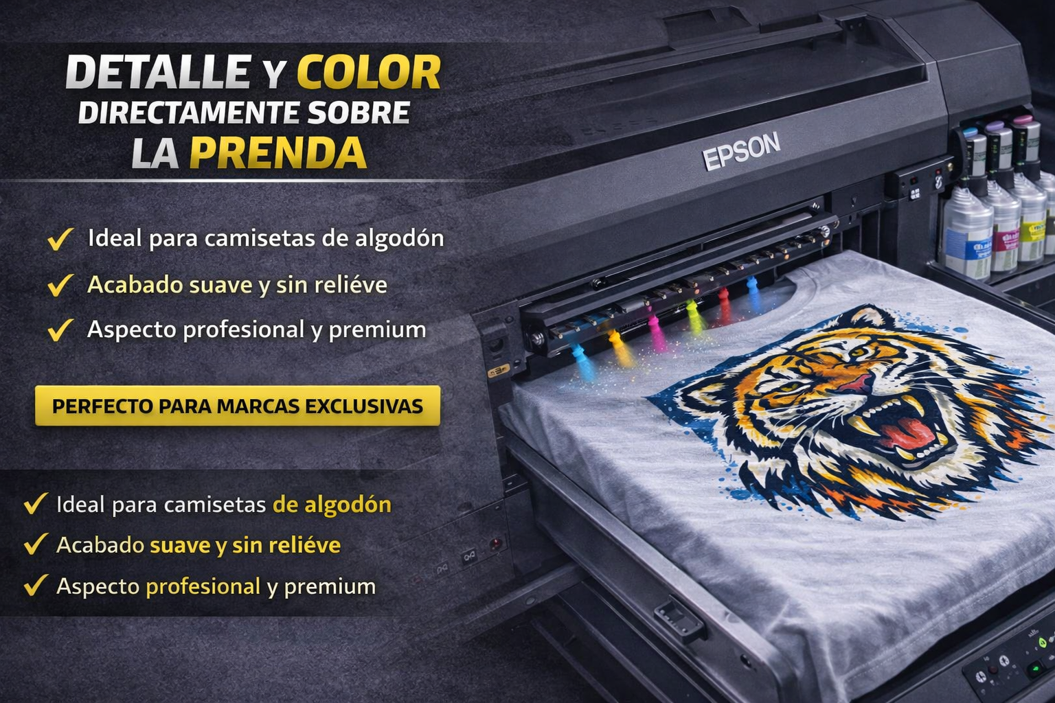 Impresión DTG en camisetas